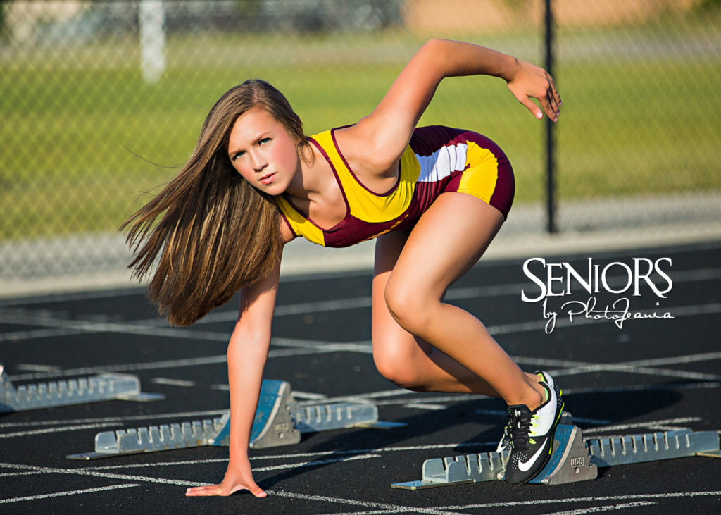 Track Sprinter Senior Picture Idea - Sports Senior Picture Ideas - Seniors by Photojeania