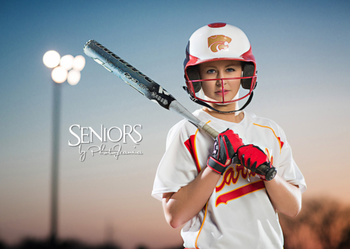 Softball Senior Picture Idea - Sports Senior Picture Ideas - Seniors by Photojeania