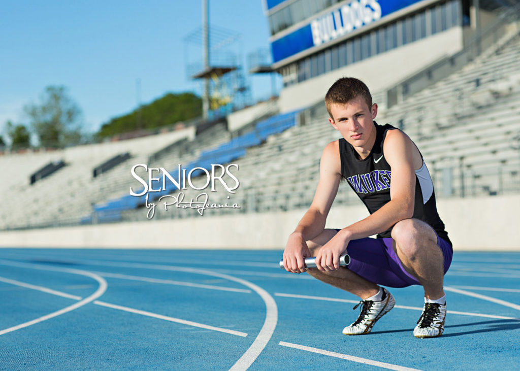 Track Sprinter Senior Picture Idea - Sports Senior Picture Ideas - Seniors by Photojeania