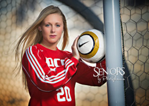 Soccer Senior Picture Idea - Sports Senior Picture Ideas - Seniors by Photojeania