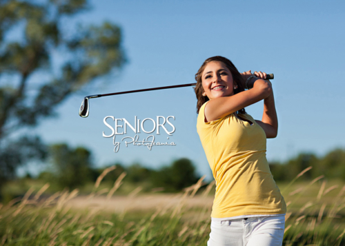 Golf Senior Picture Idea - Sports Senior Picture Ideas - Seniors by Photojeania