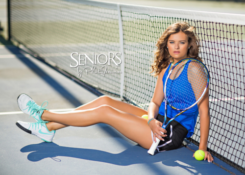 Sports Tennis Senior Picture Idea - Sports Senior Picture Ideas - Seniors by Photojeania