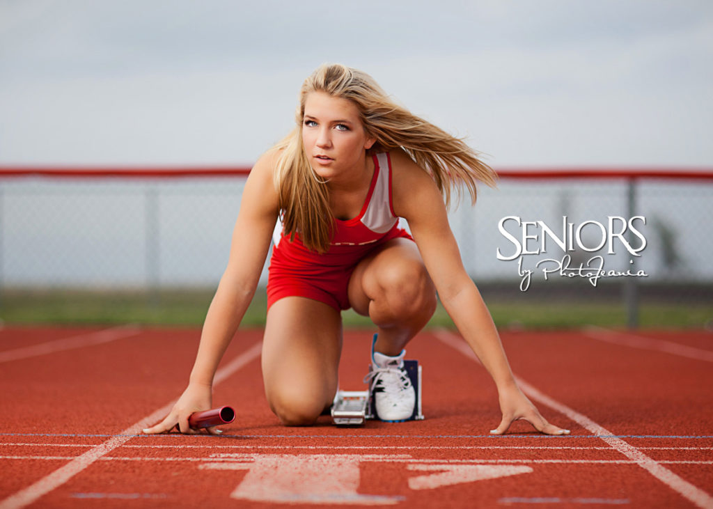 Track Sprinter Senior Picture Idea - Sports Senior Picture Ideas - Seniors by Photojeania